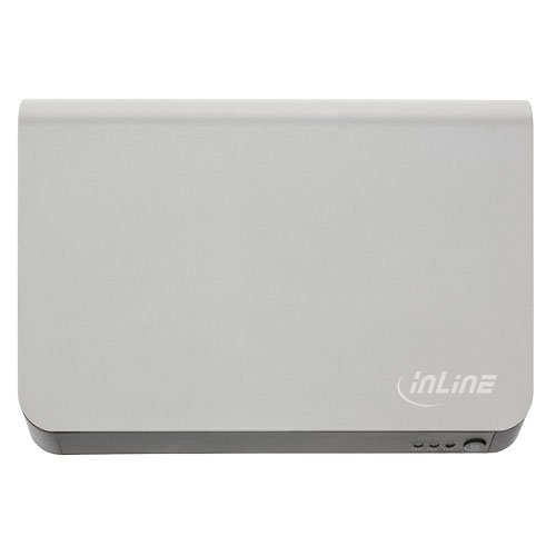 InLine Ultrabank Zusatzakku PowerBank (20000mAh) Ausgang 5V USB/12V/16V/19V silber - 5