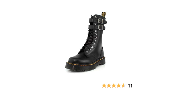 DR MARTENS Unisex Caspian Alternative Leather Lace Up/Buckle Boot  Black-Black-8: Amazon.co.uk: Shoes \u0026 Bags