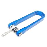 Gewicht: 20 g U-förmiger Schlüsselanhänger aus Aluminiumlegierung, Schlüsselspeicherzubehör, kompakt und tragbar,Einfach zu bedienen (Color : Blue)