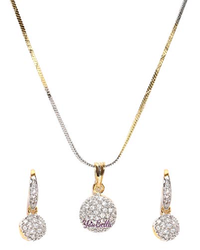 Youbella Gold Plated American Diamond 
