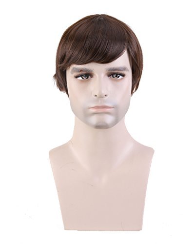 Cool2day® Fashion Men's Short Layered Wig (Model: Jf010471) (Dark Brown)