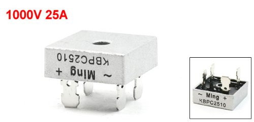 sourcingmap® KBPC2510 Einphasiger Single Phase 1000V 25A Quadratischer Brückengleichrichter - 2