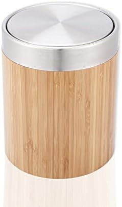 Trash can desktop mini garbage can swing lid waste can-D