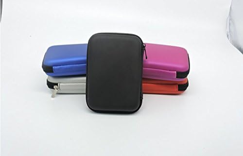 1pc Portable Hard Disk Drive Shockproof Zipper Case 2.5" HDD Bag ,black1