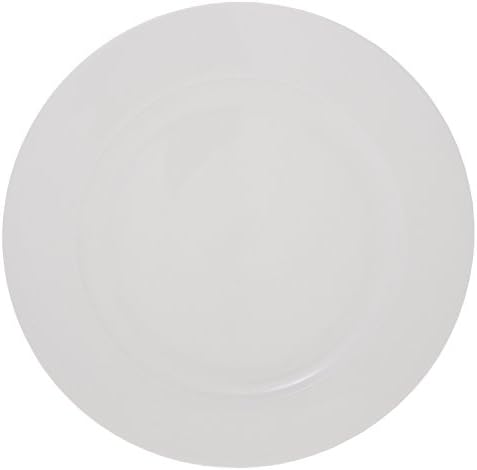 Buttercup China 10.5-Inch Fine Bone Plain Dinner Plate, White