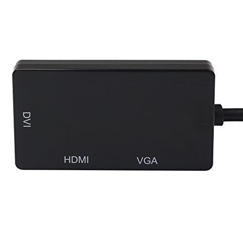 Demiawaking 3 in1 Mini DP Adapter, Mini Display Port (Thunderbolt™ Port Kompatibel) auf DVI VGA HDMI Adapter Konventer für MacBook, MacBook Air, MacBook Pro, iMac, Mac mini, Microsoft Surface Pro 1 2 3, Lenovo Thinkpad X1/ Carbon/ Touch und so weiter - 6