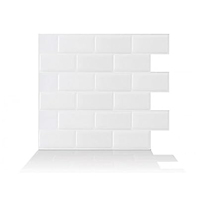 SMART TILES SUBWAY WHITE 3D Gel-O™ CARRELAGE ADHÉSIF