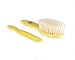 Kent White Bristle Baby Brush and Comb Set