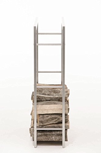 CLP Edelstahl Kaminholzregal / Kaminholzständer KERI, bis zu 8 Größen wählbar 25 x 80 x 150 cm - 3