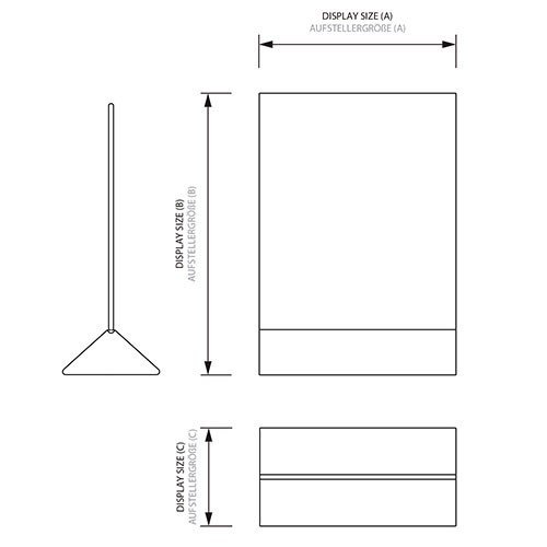 Werbeaufsteller T-Ständer DIN A5 Hochformat Tischaufsteller Aufsteller Acrylständer - 3