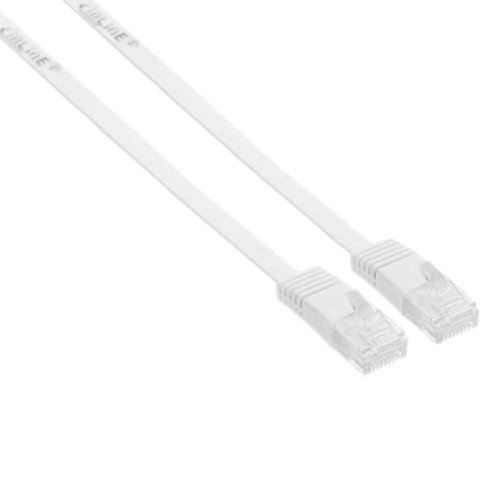 Preisvergleich Produktbild INLINE Patchkabel flach Cat.6 U / UTP weiss 2m