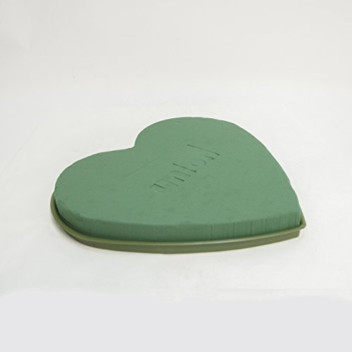 Herz Steckmasse Steckschwamm Steckmoos Blumensteckmasse Herz,verschiedene Größen (Herz geschlossen 46x45cm)