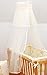Baby Mosquito Crib Crown Canopy Net / Drape To Fit Crib / Cradle / Moses Basket - CREAM