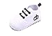 JTC Baby Toddler Girl Boy Crown Print Canvas Crib Shoes Infant Sneakers (13cm/12-18 Months, White)
