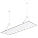 Produktbild Albrillo 3240lm Super helle LED Panel Deckenlampe 120x30cm - Kaltweiß 6500K Deckenleuchte inkl. einstellbare Seilaufhängung und Trafo, Ultraslim 36W Deckenpanel für Büro, Keller, Badezimmer, Weiß