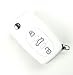 Produktbild Brightparts® Weiss Silikon Schlüsseletui Hülle Etui Schlüssel Cover für Audi Klappschlüssel mit 3 Tasten