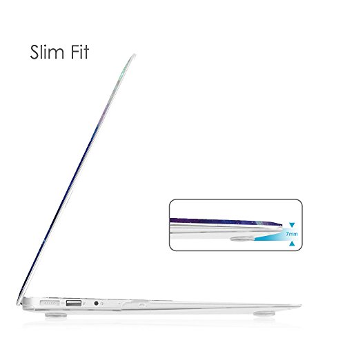 Fintie H  lle f  r MacBook Air 13 - Ultrad  nne Plastik Hartschale Schutzh  lle Snap Case f  r Apple MacBook Air 13 3 Zoll  A1466 A1369   Galaxis