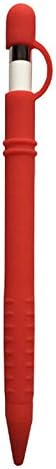 Rescady Pencil Skin Case Sleeve with Nib Cover for 9.7,10.5 and 12.9 Inch iPad Pro Apple Pencil (Red)