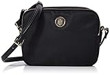 Typ: Accessoires Tommy Hilfiger Damen Sm Poppy Crossover Umhängetasche, Schwarz (Black), 16x21x5.5cm