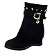 Produktbild Sannysis Stiefeletten Damen Elegant Plattform Keilabsatz Quaste Stiefel Damenschuhe Erhöhte Plattform Fashion Casual Boots