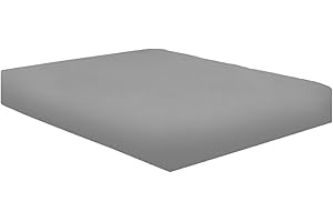 NIYS Luxury Bedding 100% Egyptian Cotton 40CM/16 Extra Deep Fitted Sheets (Silver, King)