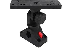 Scotty Fish Finder Mount, Fish Finder Mount Base, 360 Graders Roterande Re 360 ​​Graders Rotation Fishfinder Lockband，Om Rörl