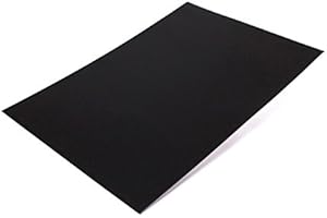 SATTIE 10 x Farbige Magnetfolie DIN A4 Format zum Beschriften und Zuschneiden, Farbe: schwarz