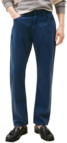 Tommy Hilfiger Uomo Jeans Regular Mercer Vita Media, Blu (Admiral Navy), 36W/33L