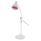 Salmue Infrared Heating Therapy Lamp Base Vertical Timing Fixed Temperature Dimming Anti-inflammatory Analgesia Relieve Muscle Pain Promote Blood Circulation (red)