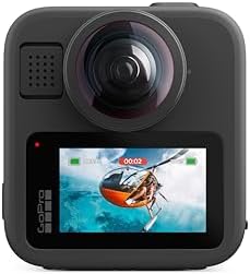 GoPro MAX2 - Action camera tradizionale + impermeabile a 360° con touch screen, video sferici 8K, foto a 360° da 29 MP, lenti facilmente sostituibili, stabilizzazione HyperSmooth, 6 microfoni