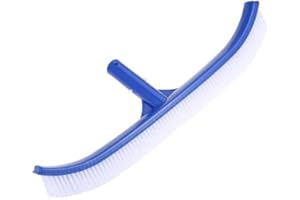 gohantee Swimming Pool Plastic Brush Head, 18 Inch Heavy-Duty Nylon Bristles Pool Brush Head, Plastic Cleaning Brush Head Designed for Cleans Walls Tiles Steps Floors Tubs