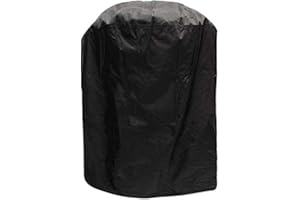 Venus valink Noir Imperméable Barbecue Housse Résistant Accessoires Gril Pluie Barbacoa Anti Poussière Gaz Charbon Électrique Housse, Extérieur Jardin Rond Durable Protection Outil - 70cmx70cm