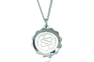 TPOVINPT Stainless Steel SOS Talisman Pendant - Standard Plain