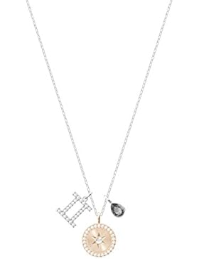 Swarovski Zodiac Anhänger, Zwillinge, grau, rhodiniert