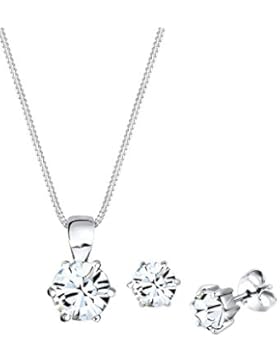 Elli Schmuckset Basic Swarovski Kristalle 925 Sterling Silber 0911221414