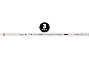 Cretacolor White Chalk Oil Pastel Pencil Pack 2+1