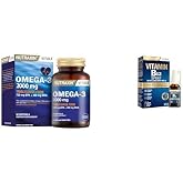 Nutraxin Vitals Omega-3 2000 mg EPA + DHA Balık Yağı i&ccedil;eren Takviye Edici Gıda 60 kaps&uuml;l + Nutraxin Vitamin B12 Sprey 1000 &micro;g