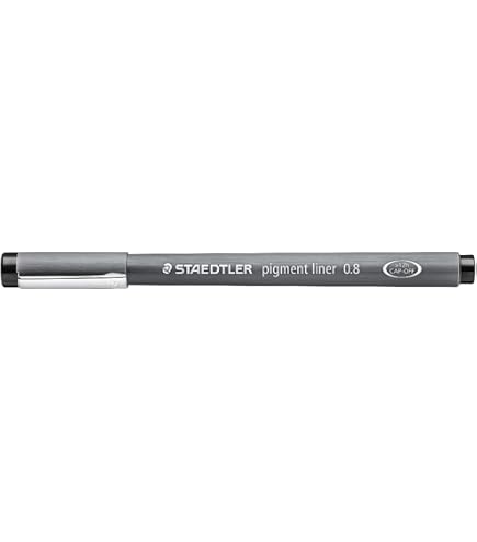 STAEDTLER Pigmet Liner, con 8 larghezze di linea | Fineliner