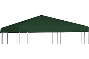 vidaXL Zadaszenie altany ogrodowej, 310 g/m², 3 x 3 m, zielone