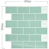 Peel And Stick Tile Stickers Schil En Plak Backsplash 3D Mozaïek Tegel Sticker, Keuken Badkamer Tegel Muur Art Decals Woondecoratie(50Sheets,10X10cm