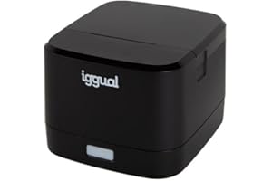 iggual- TP Easy 58 USB- Impresora Térmica de Tickets y Recibos para TPV-POS.- Conexiones USB+RJ11- Rollo Térmico 58 mm- 90mm/S- Windows 11/10/8/7/Vista/XP/2000/JPOS/Linux. SDK Android, iOS, Negra