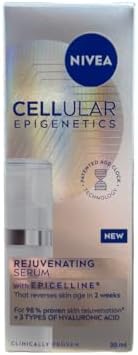 NIVEA Cellular Epigenetics Siero Ringiovanente con Epicellina, Trattamento Viso Rivoluzionario con 3 Tipi di Acido Ialuronico, 30 ml