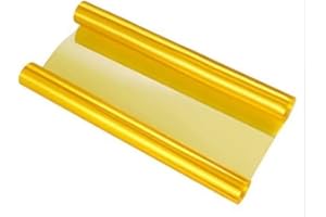 MSA 100cm x 30cm GOLD Car Headlights, Tail Lights, Fog Lights Tint Vinyl Film, Self Adhesive Waterproof Yellow