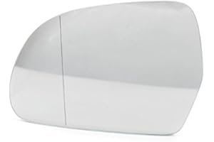 REFURBISHHOUSE Cristal de Espejo retrovisor de ala de Lazo Izquierdo de Conductor del Coche Apto para Audi A3 S3 A4 S4 B8 A5 A6 S6 C6 A8 Q3