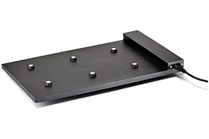 Zafferano Base di Ricarica a Contatto Multipla e Modulare (Max 6 pz) per Poldina Pro, Poldina Pro mini, Dama Pro, Pina Pro, AC220-240V 50/60Hz, Plug EU - Nero