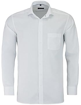 ETERNA Modern Fit Hemd extra langer Arm Struktur weiß AL 68