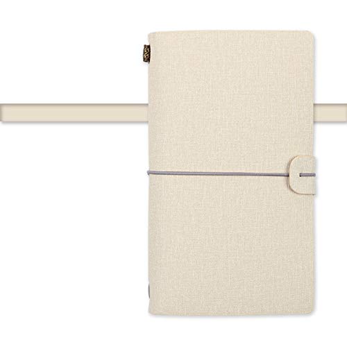 Leather Journal, A6 Pocket Vintage Refillable Handmade Travelers Notebook with 72 Pages of Blank Paper, Best Gift for Travel Diary & Notebooks to Write in