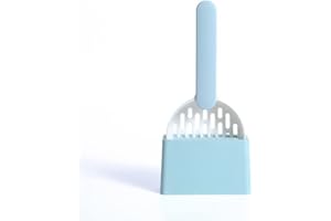 LABSTANDARD Cat Litter Scoop with Stand Cat Litter Shovel strong ABS Plastic Scoop Large Pet Cleanning Tool for Cat Sand Cleaning Supplies Products Toilet For Dog Food Spoons (BLUE)
