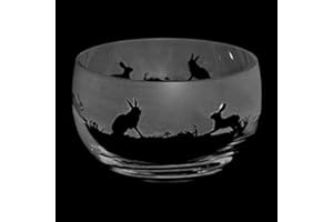 ANIMO GLASS Hare Small Crystal Bowl