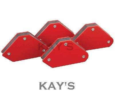 Kays Fasteners Magnetic Workpiece Holder 4Pc. Set Mini Sheet Metal Welding Holding Magnet Clamp